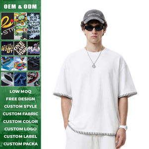 Camiseta de Hombre de Corte Holgado, Manga Corta, Tejido Grueso de Fibra de Bambú, Refrigerante, Absorbe la Humedad, Protección UV, Estilo Casual - Product Image 1