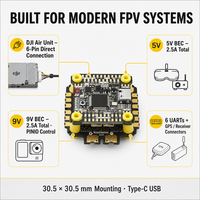 Contrôleur de vol SpeedyBee F405 V5 OX32 55A 3-6S 30x30 en métal avec ESC 4-en-1 pour drone FPV de course et freestyle Betaflight CE/FCC