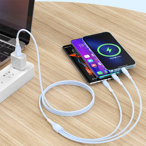 3in1 USB3.0 6A Fast Charging TPE Soft Mobile Phone &amp; Power <strong>Bank</strong> <strong>Data</strong> Cable for for - Product Image 3