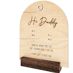 Figura de Papá con Marco de Fotos de Madera para Prueba de Embarazo, Creativo y Conmemorativo - Product Image 5