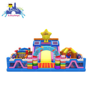 Enfants gonflables sautant <span class=keywords><strong>le</strong></span> parc gonflable de videur de terrain de jeu de château - Product Image 1