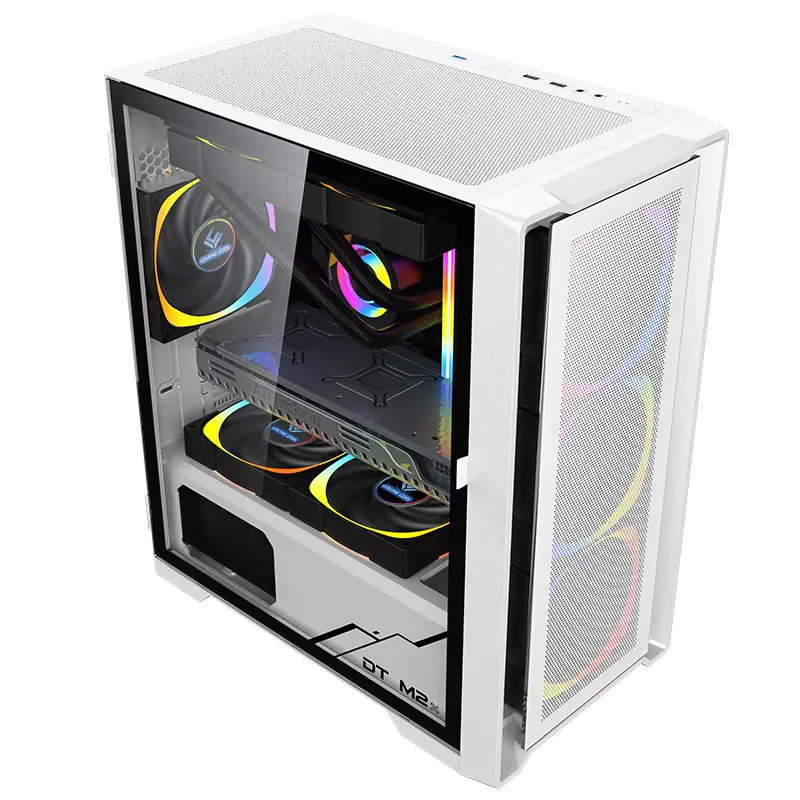 NEW design gaming pc case ATX case USB3.0 Tempered glass Gaming ITX ATX Computer Case Frame Chassis with rgb fans