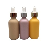 Botella de cerámica blanca de lujo para cosméticos, botella de vidrio <span class=keywords><strong>Boston</strong></span> con tapa de bambú, aceite esencial Cbd, cuentagotas - Product Image 2