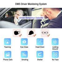 Caméra 4ch de 10.1 pouces 360 Dashcam avec Gps caméra de voiture Dvr caméra de tableau de bord 3d panoramique système de caméra de vue d'oiseau avec BSD DMS FM BT Wifi