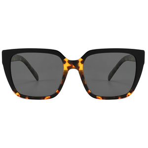 Gafas de Sol Rectangulares con Marco de Concha de Tortuga, Lentes Marrones, Protección UV400, Estilo Unisex para Adultos - Product Image 4