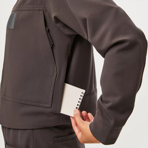Blouse médicale personnalisée pour femme, résistante aux éclaboussures, pour infirmières et personnel hospitalier, tailles grandes, ensemble uniforme avec veste - Product Image 3