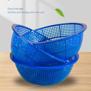 <b>Plastic</b> Fruit <b>Basket</b> Round Easy Drainage Kitchen And Dining Room Use - Product Image 1