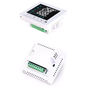 ホテルHVACシステム用スマート換気コントローラーRS485WIFIサーモスタット、大型LCDおよびブラックバックライトモダンデザイン - Product Image 6