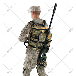 Sac à dos tactique d'extérieur en tissu Oxford camouflage, multi-poches, pour la pêche, la randonnée, le camping, la chasse, avec bandoulière unisexe - Product Image 2