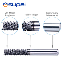 Fresa de extremo SUPAL para router, herramienta de corte para fibra de vidrio, fibra de carbono y madera