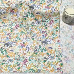 HAPPEAK luxe 100 coton <span class=keywords><strong>tissu</strong></span> Floral oiseau imprimé doux respirant <span class=keywords><strong>peinture</strong></span> popeline tissus pour taie d'oreiller - Product Image 3