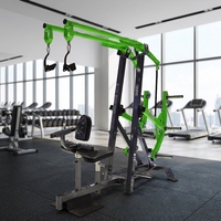 Máquina de remo sentado iso-lateral, equipo profesional de gimnasio para entrenamiento de fuerza de espalda