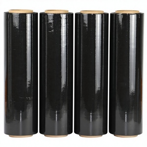JinXin PACK Rollo de Plástico Negro de Alta Resistencia para Embalaje Industrial, 18 Pulgadas x 1000 Pies, Calibre 80, 1 Paquete - Product Image 2