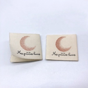 Etiqueta de impresión de algodón <span class=keywords><strong>para</strong></span> ropa Logotipo de impresión personalizado Etiqueta de impresión de camiseta - Product Image 5