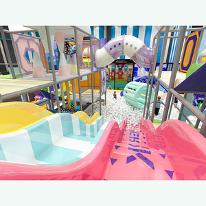 Bettaplay 260m ² sân chơi trong nhà đầy màu sắc kẹo màu bóng hồ bơi và trượt công viên giải trí với công viên giải trí trong nhà - Product Image 1