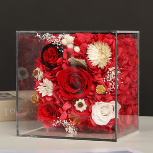 Regalo rosa para mejor amigo y novia adorno de regalo de flor eterna - Product Image 2