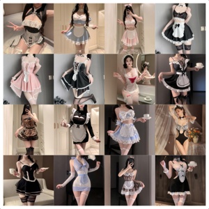 Set di Lingerie Sexy <span class=keywords><strong>da</strong></span> <span class=keywords><strong>Cameriera</strong></span>, Costume per Cosplay, Outfit per Giochi di Ruolo, <span class=keywords><strong>Uniforme</strong></span> <span class=keywords><strong>da</strong></span> <span class=keywords><strong>Cameriera</strong></span> Francese, Collezione di Abbigliamento <span class=keywords><strong>da</strong></span> Notte, Abito in Pizzo, Abbigliamento <span class=keywords><strong>da</strong></span> Club - Product Image 6