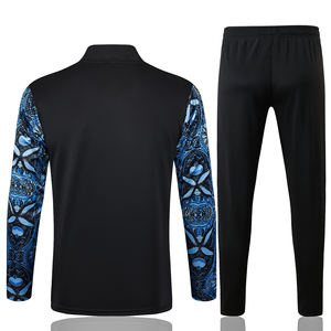 Conjunto de Chándal de Fútbol de Manga Larga para Invierno, Color Negro y Azul, de Alta Calidad, MOQ Bajo, Ropa Deportiva, Chaqueta de Calentamiento - Product Image 2