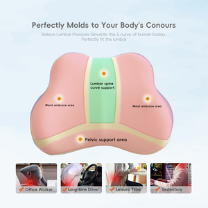 YUE RISE Coussin de Soutien Lombaire Ergonomique Respirant en Mousse à Mémoire de Forme 3D pour Soulagement des Douleurs Lombaires, Idéal pour le Sommeil, les Soins et le Camping - Product Image 2