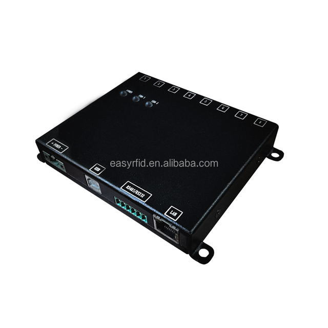 8 Port Passive UHF RFID Fixed Reader 35m Reading Distance ISO 18000-6C Protocol Efficient Inventory Control Fast Accurate Stock