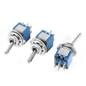 SMT- 202 ac 125v 3a 6 pin dpdt on/su 2 posizione sub- mini interruttore a levetta