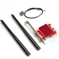 Tarjeta WiFi 6E PCIe AX210 con Bluetooth 5.2, Adaptador WLAN Tri-Banda de 5400M (6GHz/5GHz/2.4GHz), Cable Incluido, Producto para Computadoras