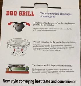 Uso portatile per bruciatore e stufa non-stick piastra grill padella uso per il campeggio del partito - Product Image 6