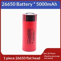 Baterai Lithium Sanyo 26650A Baru 3.7V Sel Tunggal Berkapasitas Tinggi untuk Menyelam dengan Sel Terintegrasi.