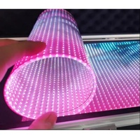 Matériel publicitaire numérique extérieur flexible transparent, écran LED, panneaux en verre VIOS, garantie 5 ans, haute qualité