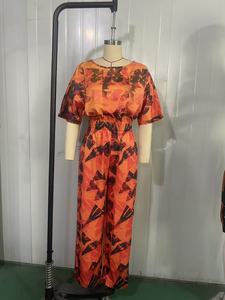 Tuta Intera Personalizzata Stile Isole del Pacifico per <span class=keywords><strong>Donna</strong></span>, Romper con Motivi Tribali Polinesiani Tapa, <span class=keywords><strong>Oversize</strong></span> con Tasche Laterali e Gamba Larga - Product Image 5