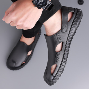 รองเท้าแตะพื้นหนาไม่ลื่นระบายอากาศสำหรับผู้ชายรองเท้าชายหาดระบายอากาศได้ดีมีรูระบายอากาศได้ดี<span class=keywords><strong>2025</strong></span>ฤดูร้อน - Product Image 2