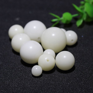 Perles rondes en jade blanc Bodhi, 6mm, 8mm, 10mm, 12mm, perles polies en vrac pour la fabrication de bracelets, composants de bijoux, perles d'espacement - Product Image 1