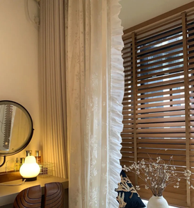 Persianas de Madera Motorizadas Personalizadas, Cortinas Sólidas, Persianas Ecológicas para Ventanas, Cortinas Opacas Certificadas para Sala de Estar, Oficina, Proyecto - Product Image 3