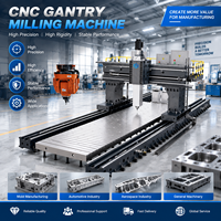 Centre d'usinage CNC à portique haute précision HS10042 avec système de fraisage à colonne mobile à broche BT50 pour grandes pièces