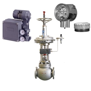 Vanne à boisseau sphérique chinoise avec transmetteur Emerson Fisher 4211 d'origine neuf et positionneur de vanne Fisher 3582i - Product Image 1