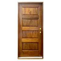 Conceptions de porte simple en bois Conception de porte double en bois Porte intérieure en bois personnalisable en Chine