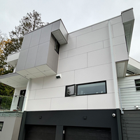 Système de murs-rideaux avec vis pour la décoration de façade de villa, revêtement intégré effet aluminium