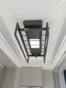 Séchoir à linge motorisé pliable intelligent à LED avec télécommande, réglable et chauffant, pour salle de bain et balcon - Product Image 1