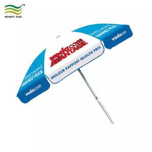 광고 사용자 정의 디자인 맞춤형 로고 인쇄 광고 폴리에스터 야외 판촉 대형 해변 우산 - Product Image 3