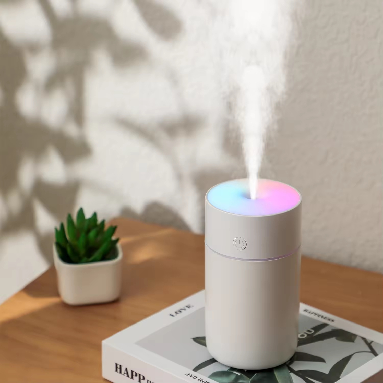 Portable 230ml Mini Smart Cool Mist Air Humidifier Durable Smart Aroma Diffuser for Cars RVs Outdoor Household Use 1 Year