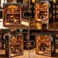 Y-TOP Kit de Modélisme DIY en Bois 3D à Assembler, Thème Taverne Ancienne, pour Adultes, Jouet de Construction Architecturale