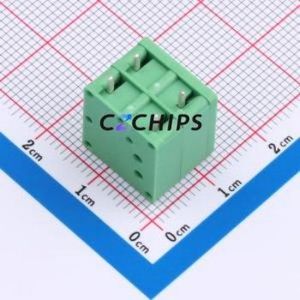 MX205V-5.0-02P-GN01-Cu-A Spring Terminal Block Through hole Component (THT),P=5mm Connector 1x2P 5mm Green Through Hole - Product Image 2