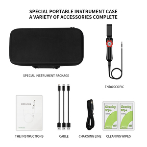 Caméra d'inspection endoscopique HD 5MP 180 degrés, wi-fi (f99), appareil d'inspection, boroscope articulé, avec les deux voies, pour <span class=keywords><strong>IPhone</strong></span>, Android - Product Image 2