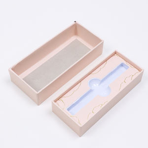 Caja de cartón rígido personalizada con laminación mate, biodegradable, con logo en la parte inferior y la tapa, para cosméticos, brillo labial, esmalte de uñas. - Product Image 4