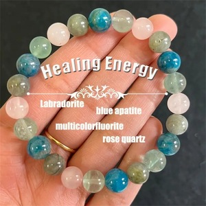 Wholesale Factory Manufacturer Trendy Unique Natural Stone Jewelry Powerful Religious <b>Healing</b> Gemstone Beads Adjustable <b>Bracelet</b> - Product Image 4