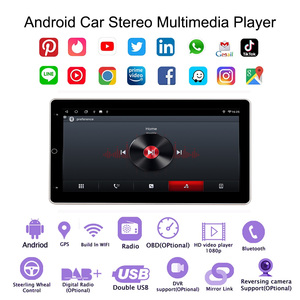 10.1 inch Màn hình xoay dcar điện thoại holderplayer cho Honda TOYOTA Kia Jeep Nissan buickcar sạc Quảng Đông đài phát thanh Bluetooth - Product Image 6