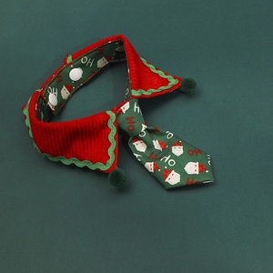 Gran oferta 2025, Collar de gato y perro, pajarita, babero, bonita bufanda de poliéster para Bichon para Halloween, Navidad, festividades de Año Nuevo - Product Image 3