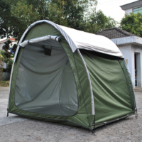 Tente de moto double couche avec housse de pluie Abri de rangement pour vélos Garage pliable Produit de qualité pour les propriétaires de vélos