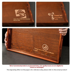 Grande vassoio in legno di Design moderno per intero piatto commerciale di agnello per barbecue Party Catering - Product Image 5