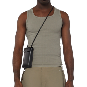 Custom Tanktop Hoge Kwaliteit Muscle Fit 100% Katoen Geribbelde Tanktop Heren Gym Workout Streetwear Mouwloze <span class=keywords><strong>T</strong></span>-<span class=keywords><strong>Shirt</strong></span> - Product Image 3